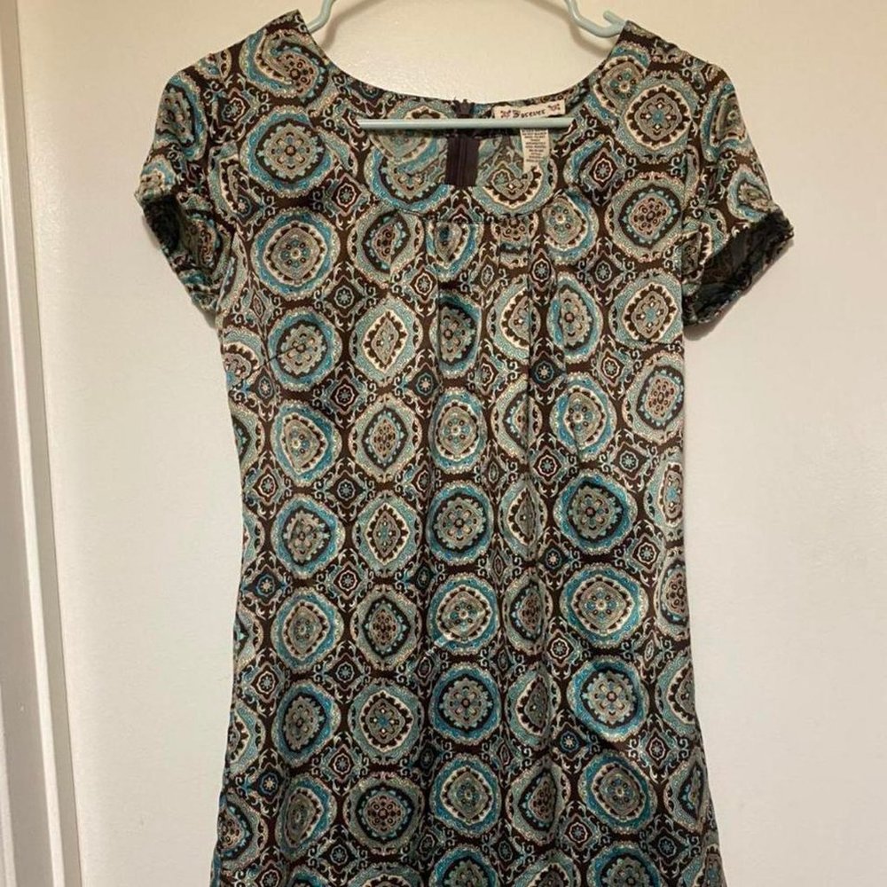 Paisley-print Silk Mini-dress